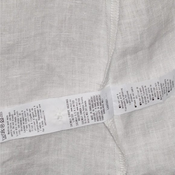 MUJI Women's French Linen Sleeveless Dress White Size M - Picture 10 of 11